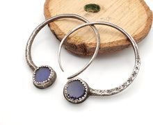 Load image into Gallery viewer, Traditional Old Silver Tuareg hoop earrings Ethnic Tribal,Ethnic Jewelry,sliver Earrings,Dangle &amp; Drop Earrings,Tribal Jewelry,
