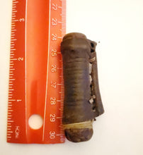 Load image into Gallery viewer, 1 Old Ethiopian Leather Healing Scroll Protection Amulet large size Kitabe,religious pendant,Ethiopian Amulet,Leather,Manuscripts Scroll
