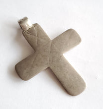 Load image into Gallery viewer, Antique Silver Ethiopian Orthodox Coptic Cross pendant,Maria Theresa ,silver coin, Cross Pendant,Ethnic Tribal,Handmade Jewelry

