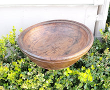 Load image into Gallery viewer, Moroccan Berber Vintage mid-century hand carved Bowl ,African Art Décor ,Moroccan Décor, religious art,Antique Wood Bowl,Berber Carved Wood
