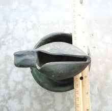 Load image into Gallery viewer, Ancient Moroccan Beautiful GlazedI slamic pottery oil lamp, AFRICA OIL LAMP,Ancient Artifacts,Ceramic Oil Lamp, Moroccan home decor
