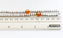 Load image into Gallery viewer, Antique Ethiopian strand of medium Heishi Silver Beads,African Necklace,Tribal Jewelry,Royal Jewels,Ethiopian necklace
