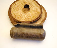 Load image into Gallery viewer, 1 Old Ethiopian Leather Healing Scroll Protection Amulet large size Kitabe,religious pendant,Ethiopian Amulet,Leather,Manuscripts Scroll
