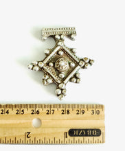Load image into Gallery viewer, Moroccan Berber Old traditional silver cross pendant,Berber Talisman,Berber Jewelry,African Jewelry,Moroccan Jewelry,Berber Ethnic,
