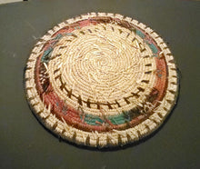 Load image into Gallery viewer, Ethiopian decorative basket handwoven basket large wall basket, African Art, Décor Baskets,bread basket,Ethiopian Basket

