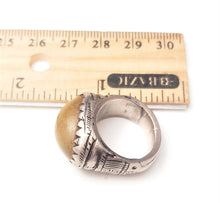 Load image into Gallery viewer, Antique Silver Ancient Carnelian Ring size 6 Yemen tribal jewelry,Yemen ring, Agate ring, Middle East jewelry, Islamic ring, Eye of Allah
