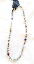 Load image into Gallery viewer, Antique Ethiopian Silver Heishi and Glass Beads necklace,Beads Hand Crafted Glass, Ethiopian Trade,Silver Beads ,Venetian Trade Necklace
