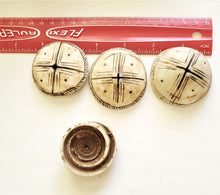 Load image into Gallery viewer, Old carved shell 1 XLarge Hair adornment/trade beads Berber Mauritania ,Hand Crafted ,CONUS SHELL ,Ethnic Jewelry,Tribal Jewelry
