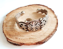 Load image into Gallery viewer, Antique Moroccan Tuareg 925 silver anklets cuff bracelet, ethnic tribal, tribal bracelets,Moroccan jewelry,ethnic jewelry,Tuareg bracelets
