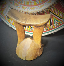 Load image into Gallery viewer, Antique Ethiopian Tribal Hand carved Headrest African Art Decor,African ,Art Décor,Home Décor, religious art
