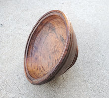 Load image into Gallery viewer, Moroccan Berber Vintage mid-century hand carved Bowl ,African Art Décor ,Moroccan Décor, religious art,Antique Wood Bowl,Berber Carved Wood
