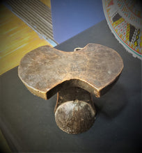 Load image into Gallery viewer, Antique Ethiopian Tribal Hand carved Headrest African Art Decor,African ,Art Décor,Home Décor, religious art
