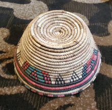 Load image into Gallery viewer, Ethiopian decorative basket handwoven basket large basket, African Art, Décor Baskets,bread basket,Ethiopian Basket
