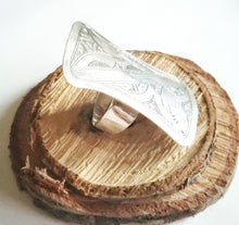 Load image into Gallery viewer, Moroccan Hand Made sterling silver 925 Berber Ring size 11.5,Ethnic Rings ,Tribal Jewelry, Moroccan Rings, Berber Jewelry
