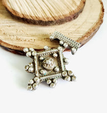 Load image into Gallery viewer, Moroccan Berber Old traditional silver cross pendant,Berber Talisman,Berber Jewelry,African Jewelry,Moroccan Jewelry,Berber Ethnic,
