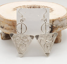Load image into Gallery viewer, Moroccan Berber Fibula Sterling Silver Dangle Earrings silver 925,Berber Jewelry,sliver Fibula Earrings,Dangle &amp; Drop Earrings,
