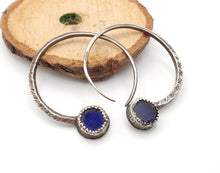Load image into Gallery viewer, Traditional Old Silver Tuareg hoop earrings Ethnic Tribal,Ethnic Jewelry,sliver Earrings,Dangle &amp; Drop Earrings,Tribal Jewelry,

