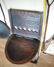 Load image into Gallery viewer, African elegant decorated chair from the Oromo people in Ethiopia Early 1900s,African ,Art Décor,Home Décor, religious art
