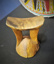 Load image into Gallery viewer, Antique Ethiopian Tribal Hand carved Headrest African Art Decor,African ,Art Décor,Home Décor, religious art
