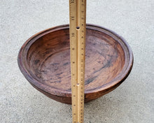 Load image into Gallery viewer, Moroccan Berber Vintage mid-century hand carved Bowl ,African Art Décor ,Moroccan Décor, religious art,Antique Wood Bowl,Berber Carved Wood
