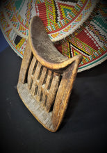 Load image into Gallery viewer, Antique Ethiopian Tribal Hand carved Headrest African Art Decor,African ,Art Décor,Home Décor, religious art

