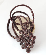 Load image into Gallery viewer, Ethiopian Leather Coptic ,Cross Necklace ,large cross, religious cross Craft ,Coptic Cross ,Coptic ethiopian
