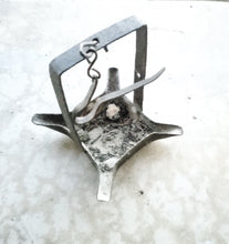 Load image into Gallery viewer, Moroccan Islamic ancient hanging oil lamp, AFRICA OIL LAMP,Ancient Artifacts,Ceramic Oil Lamp, Moroccan home decor, ancient lamp
