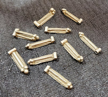 Load image into Gallery viewer, 10 Old Ethiopian Telsum Silver Phallic Pendants beads,Ethiopian Beads,Hand Crafted, Ethiopian Telsum,african Silver, ethiopian jewelry
