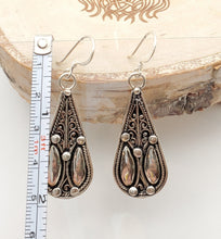 Load image into Gallery viewer, Moroccan Berber Filigree Sterling Silver Dangle Earrings silver 925,Berber Jewelry,sliver Earrings,Dangle &amp; Drop
