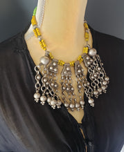 Load image into Gallery viewer, Antique Ethiopian silver wedding granulate fillegrain Argobba necklace 20th,African Necklace,Tribal Jewelry,Royal Jewels,Ethiopian necklace
