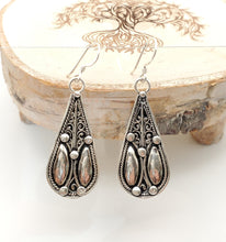 Load image into Gallery viewer, Moroccan Berber Filigree Sterling Silver Dangle Earrings silver 925,Berber Jewelry,sliver Earrings,Dangle &amp; Drop

