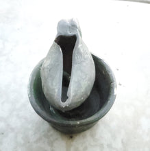 Load image into Gallery viewer, Ancient Moroccan Beautiful GlazedI slamic pottery oil lamp, AFRICA OIL LAMP,Ancient Artifacts,Ceramic Oil Lamp, Moroccan home decor
