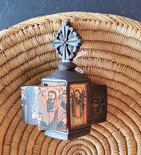 Load image into Gallery viewer, Ethiopian old Coptic Christian Wooden 4 Folding Altar Icon African Tribal Art,African ,Art Décor,Home Décor, religious art
