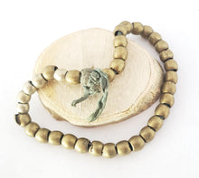 Load image into Gallery viewer, Antique Ethiopian 11''strand of silver Heishi Anklet 1930s ,collectible silver,Ethnic silver Beads ,Jewelry Supplies Beads
