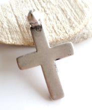 Load image into Gallery viewer, Antique Ethiopian Coptic Christian Cross, Maria Theresa ,silver coin, Cross Pendant, Ethnic Tribal ,Handmade Jewelry
