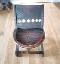 Load image into Gallery viewer, African elegant decorated chair from the Oromo people in Ethiopia Early 1900s,African ,Art Décor,Home Décor, religious art
