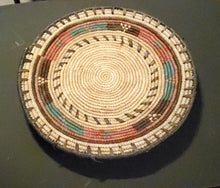 Load image into Gallery viewer, Ethiopian decorative basket handwoven basket large wall basket, African Art, Décor Baskets,bread basket,Ethiopian Basket
