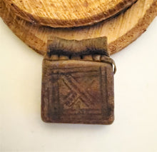 Load image into Gallery viewer, 1 Old Ethiopian Leather Healing Scroll Protection Amulet large size Kitabe,religious pendant,Ethiopian Amulet,Leather,Manuscripts Scroll
