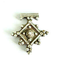 Load image into Gallery viewer, Moroccan Berber Old traditional silver cross pendant,Berber Talisman
