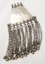 Load image into Gallery viewer, Antique Silver Afghan Kuchi Pendant with Bells tribal jewelryHand Crafted Silver,Pendants Necklace,Ethnic Jewelry,Tribal Jewelry
