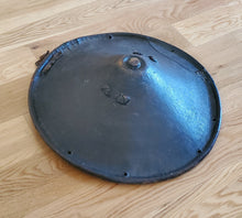 Load image into Gallery viewer, authentic African Ethiopian leather shield from Ethiopia Early 18th century,African Art Décor,Ethiopian shield,decorated leather
