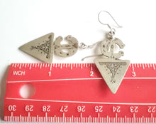 Load image into Gallery viewer, Moroccan Berber Fibula Sterling Silver Dangle Earrings silver 925,Berber Jewelry,sliver Fibula Earrings,Dangle &amp; Drop Earrings,
